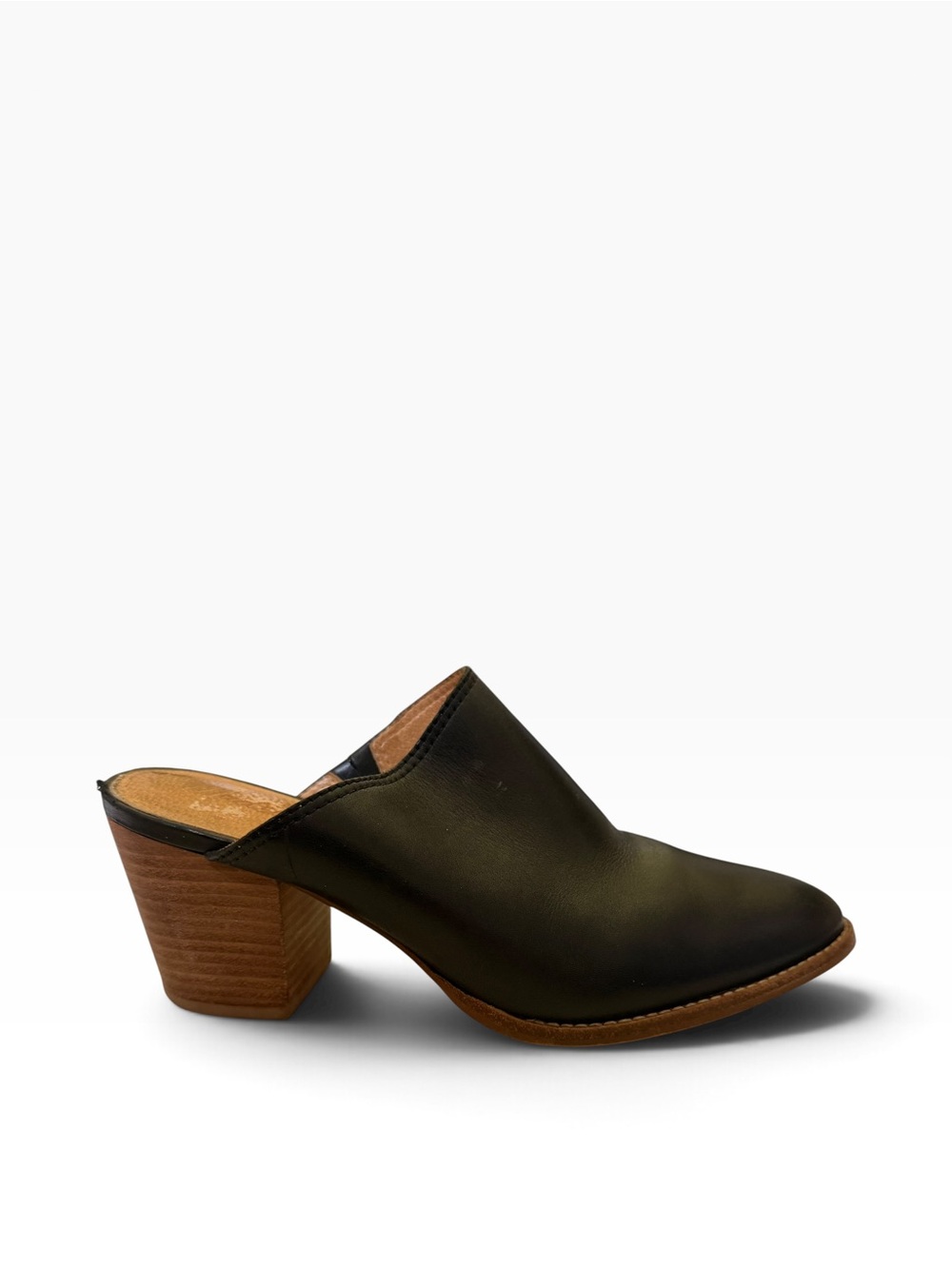 Madewell The Harper Mule Womens 6.5 Black Leather Closed Toe Slip On